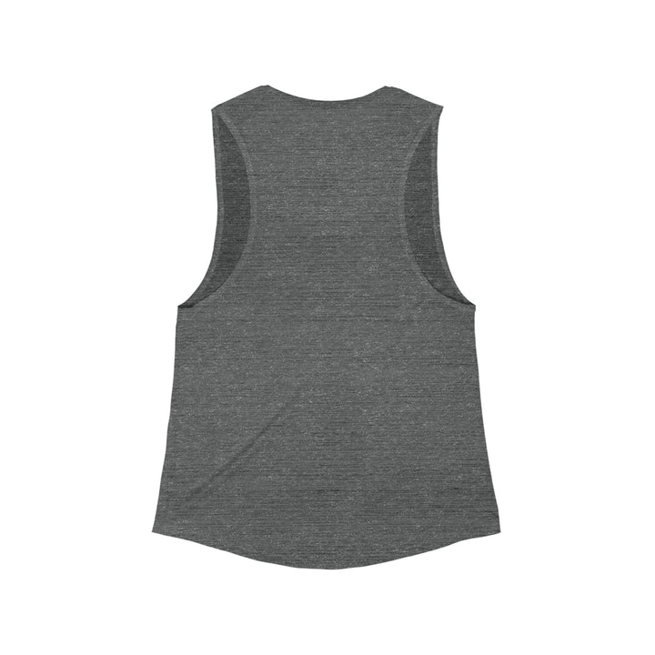 Auroral Arctic Abodes - Women's Flowy Scoop Muscle Tank - Tank Top - g(0D·IO) - S - Black Slub -