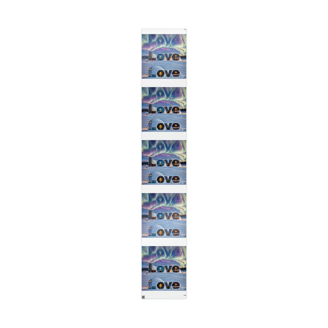 Auroral Arctic Abodes - Wrapping Paper - Home Decor - g(0D·IO) - 30" x 180" - Glossy -