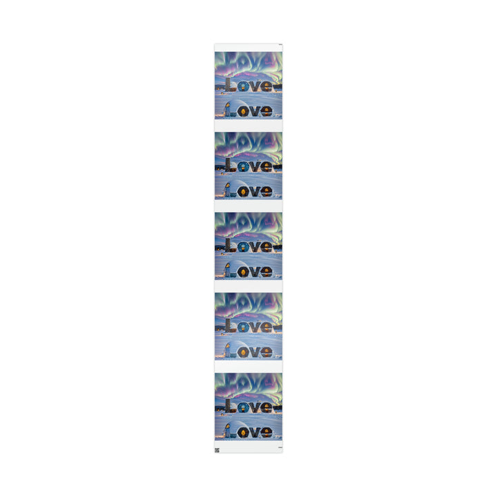 Auroral Arctic Abodes - Wrapping Paper - Home Decor - g(0D·IO) - 30" x 180" - Glossy -