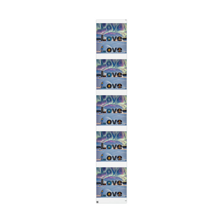 Auroral Arctic Abodes - Wrapping Paper - Home Decor - g(0D·IO) - 30" x 180" - Matte -