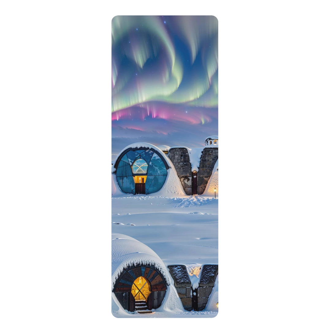 Auroral Arctic Abodes - Yoga Mat - Home Decor - g(0D·IO) - 24” x 68” - -