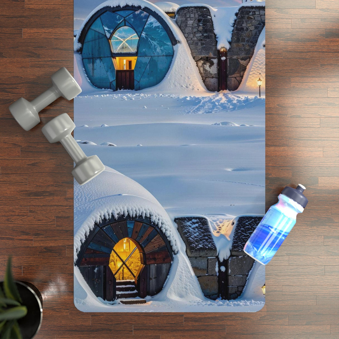 Auroral Arctic Abodes - Yoga Mat - Home Decor - g(0D·IO) - 24” x 68” - -