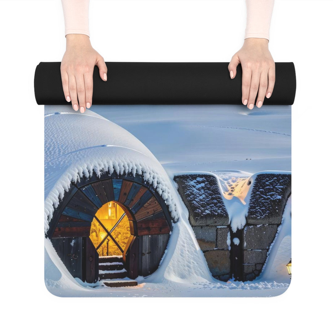 Auroral Arctic Abodes - Yoga Mat - Home Decor - g(0D·IO) - 24” x 68” - -