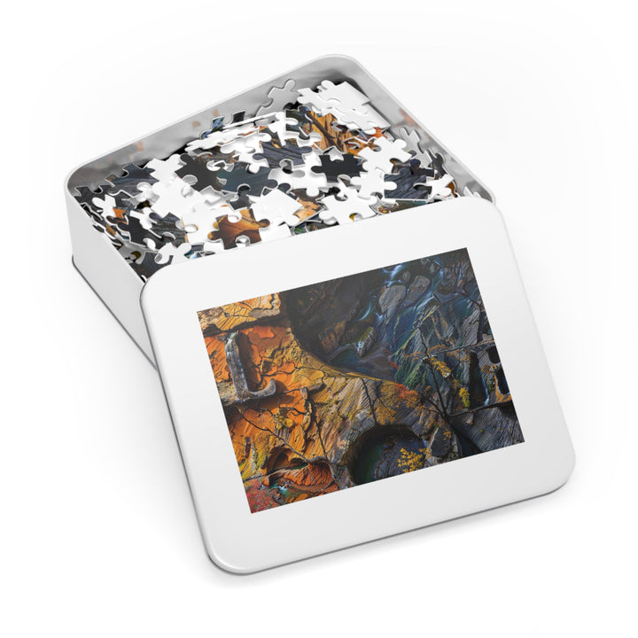 Autumn Geometric Contrast - Jigsaw Puzzle (100, 252, 500, 1000 pieces) - Puzzle - g(0D·IO) - 29.25" × 19.75" (1000 pcs) - -