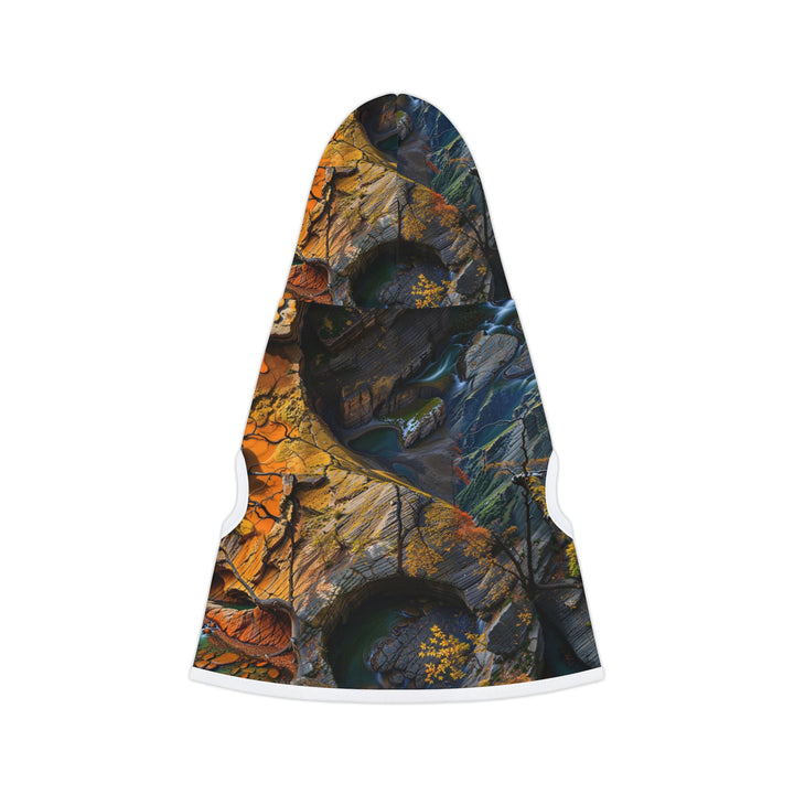 Autumn Geometric Contrast - Pet Hoodie - Pets - g(0D·IO) - XXS - Black Rib -