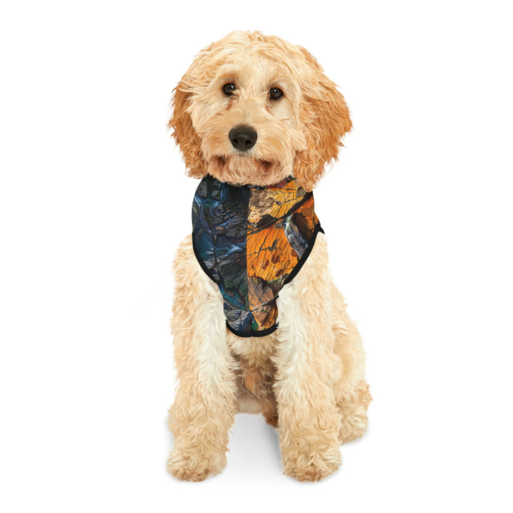 Autumn Geometric Contrast - Pet Hoodie - Pets - g(0D·IO) - XXS - Black Rib -