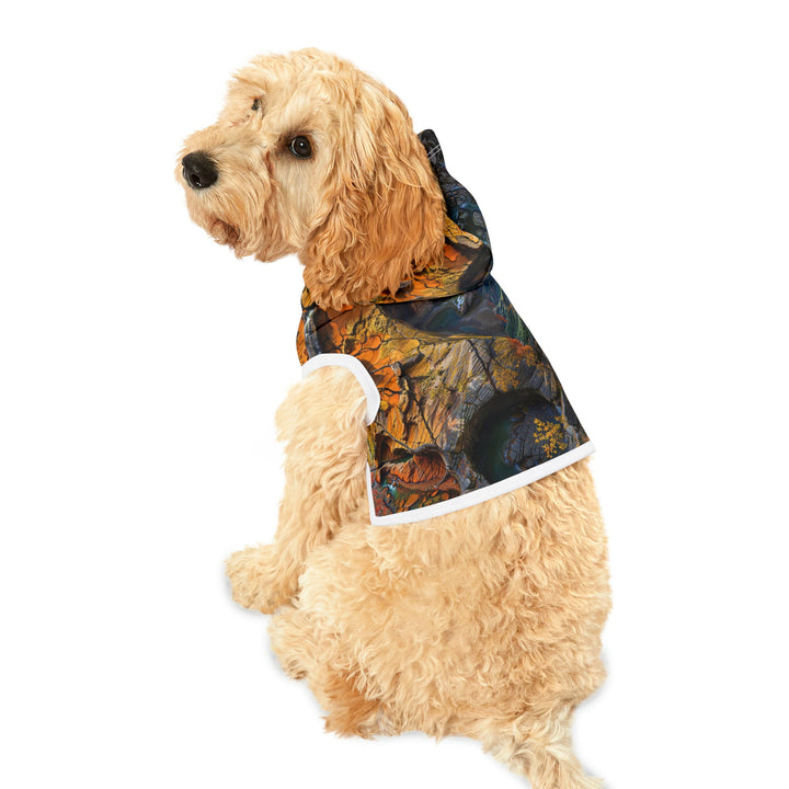 Autumn Geometric Contrast - Pet Hoodie - Pets - g(0D·IO) - XXS - Black Rib -