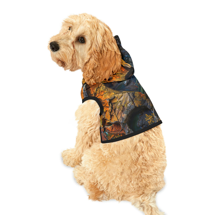 Autumn Geometric Contrast - Pet Hoodie - Pets - g(0D·IO) - XXS - Black Rib -