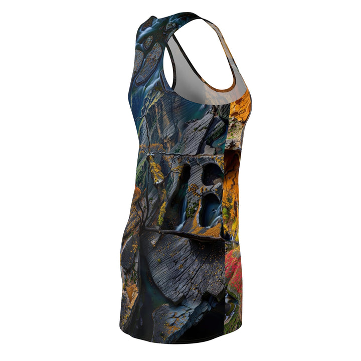 Autumn Geometric Contrast - Racerback Dress - All Over Prints - g(0D·IO) - XS - -