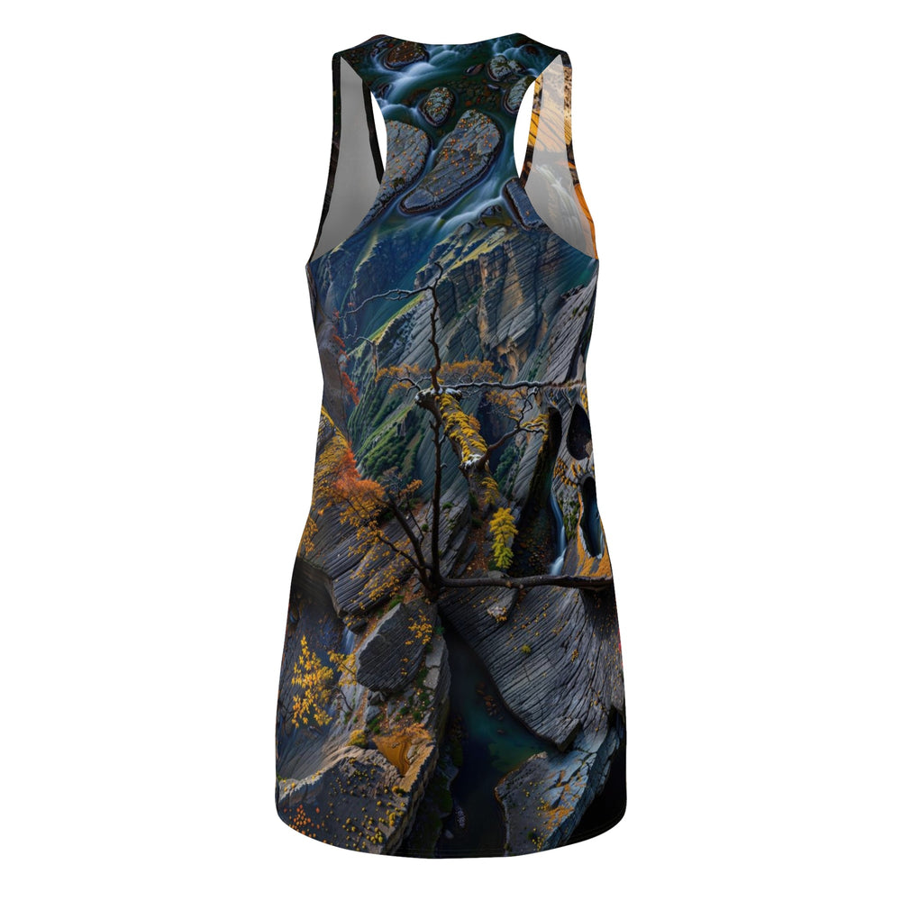 Autumn Geometric Contrast - Racerback Dress - All Over Prints - g(0D·IO) - XS - -
