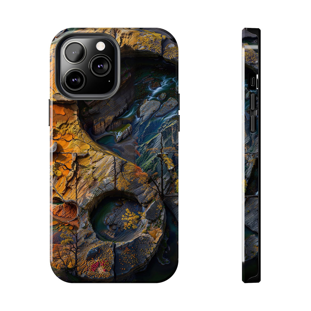 Autumn Geometric Contrast - Tough Phone Case - Phone Case - g(0D·IO) - iPhone 13 Pro Max - -