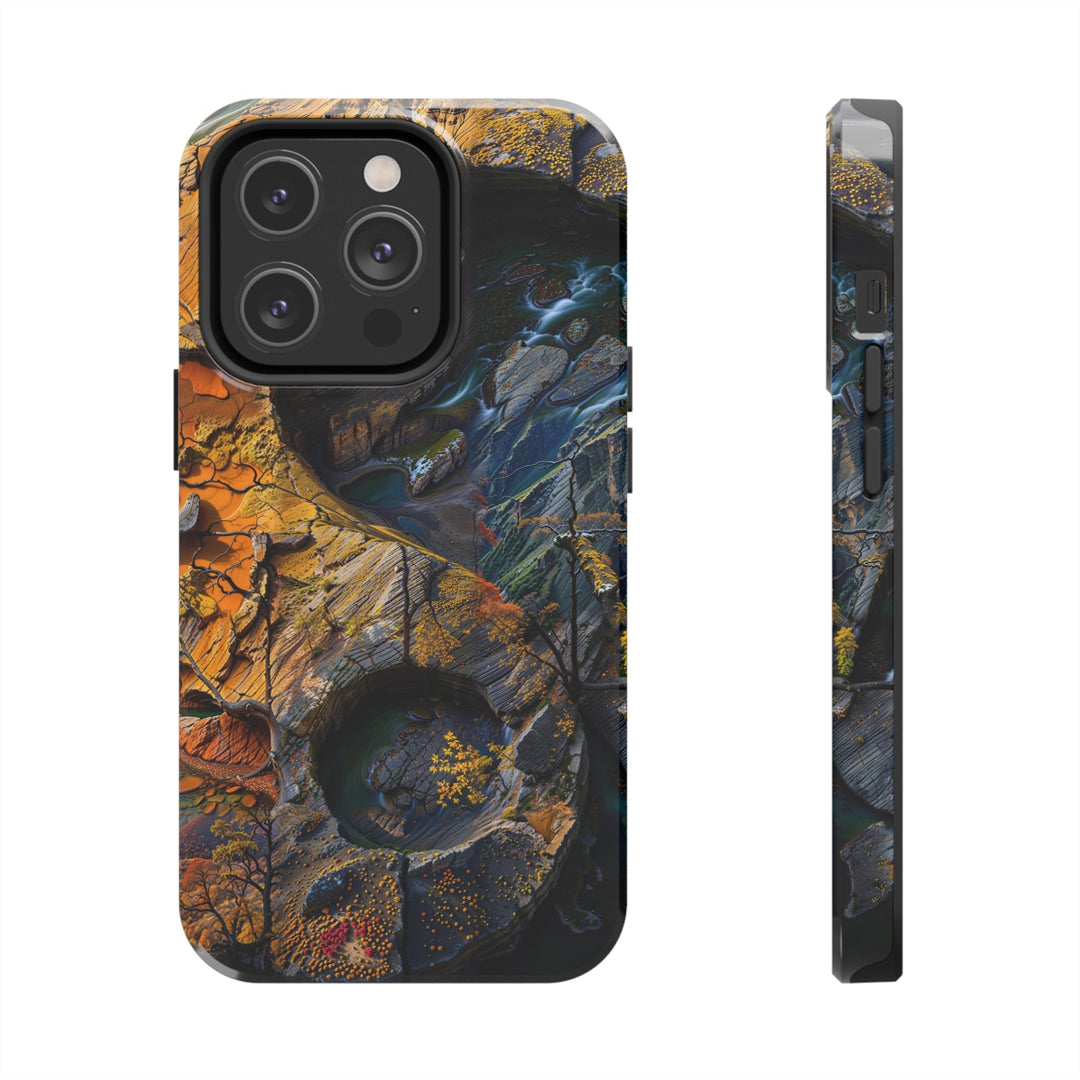 Autumn Geometric Contrast - Tough Phone Case - Phone Case - g(0D·IO) - iPhone 14 Pro - -
