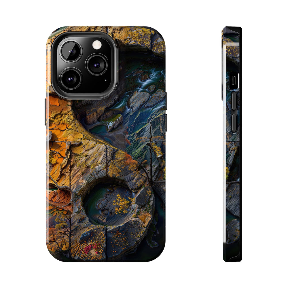 Autumn Geometric Contrast - Tough Phone Case - Phone Case - g(0D·IO) - iPhone 13 Pro - -