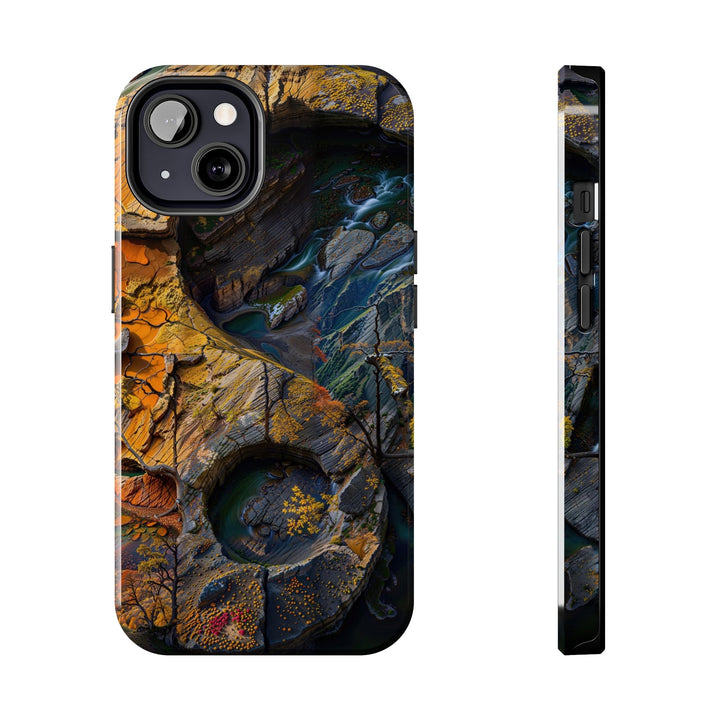 Autumn Geometric Contrast - Tough Phone Case - Phone Case - g(0D·IO) - iPhone 13 - -