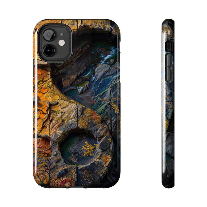 Autumn Geometric Contrast - Tough Phone Case - Phone Case - g(0D·IO) - iPhone 11 - -