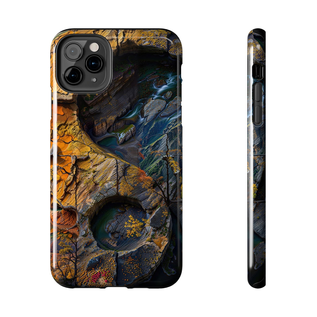 Autumn Geometric Contrast - Tough Phone Case - Phone Case - g(0D·IO) - iPhone 11 Pro Max - -