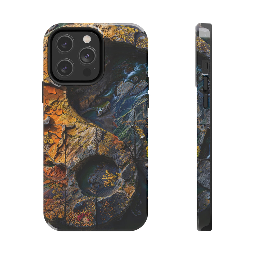 Autumn Geometric Contrast - Tough Phone Case - Phone Case - g(0D·IO) - iPhone 14 Pro Max - -