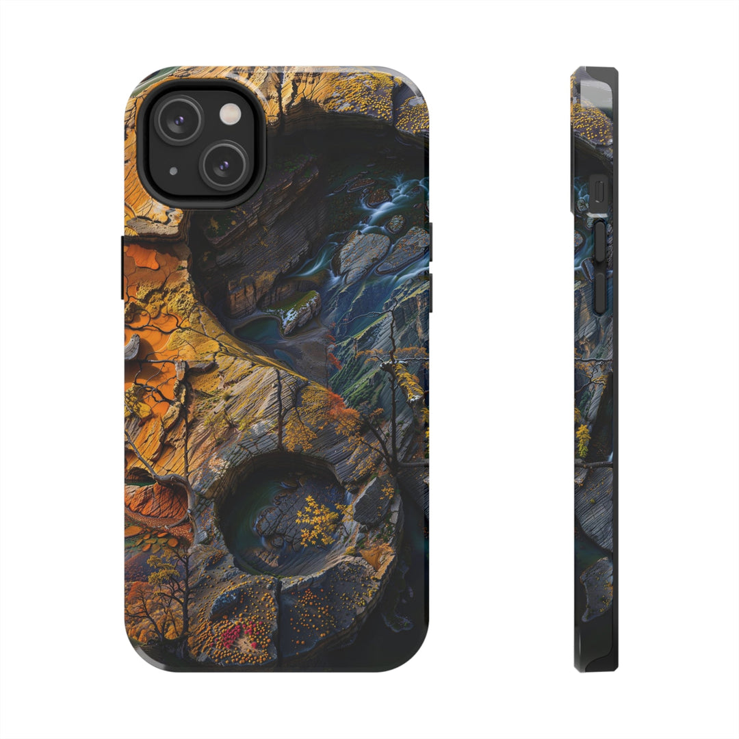 Autumn Geometric Contrast - Tough Phone Case - Phone Case - g(0D·IO) - iPhone 14 Plus - -