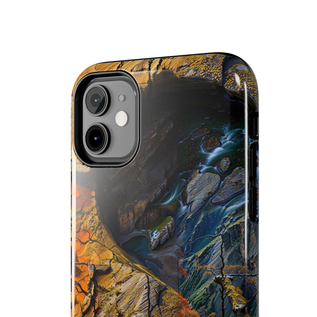 Autumn Geometric Contrast - Tough Phone Case - Phone Case - g(0D·IO) - iPhone 13 Mini - -