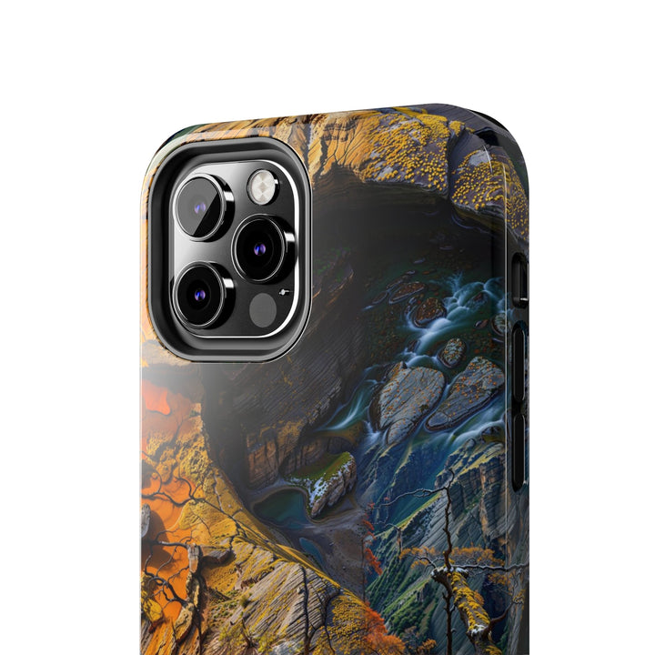 Autumn Geometric Contrast - Tough Phone Case - Phone Case - g(0D·IO) - iPhone 13 Mini - -