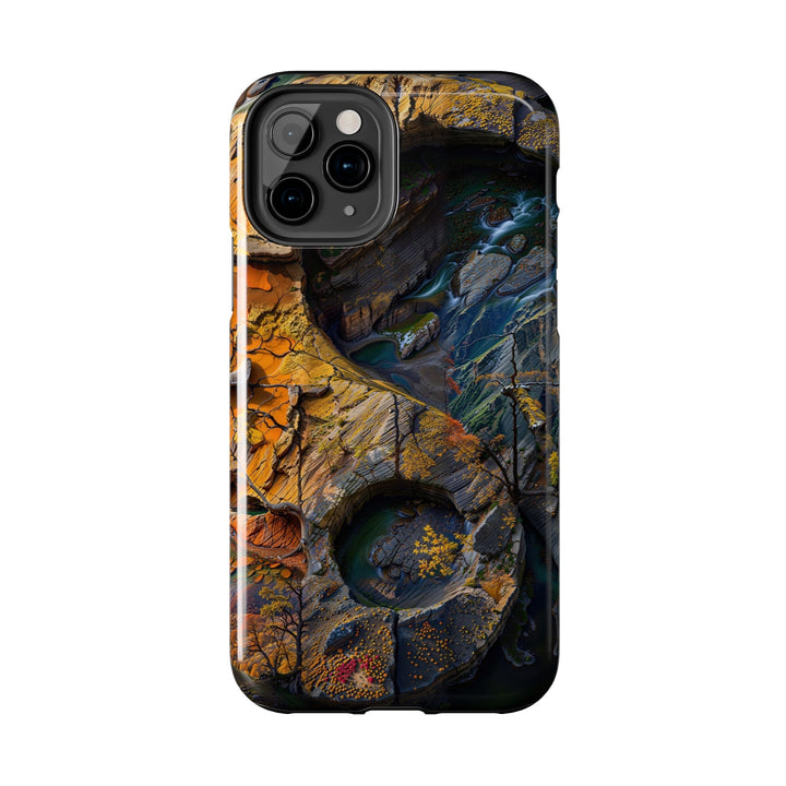 Autumn Geometric Contrast - Tough Phone Case - Phone Case - g(0D·IO) - iPhone 13 Mini - -