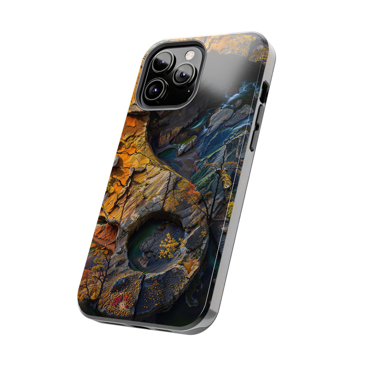 Autumn Geometric Contrast - Tough Phone Case - Phone Case - g(0D·IO) - iPhone 13 Mini - -