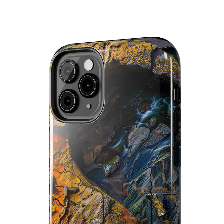 Autumn Geometric Contrast - Tough Phone Case - Phone Case - g(0D·IO) - iPhone 13 Mini - -