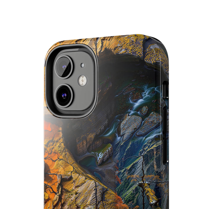 Autumn Geometric Contrast - Tough Phone Case - Phone Case - g(0D·IO) - iPhone 13 Mini - -