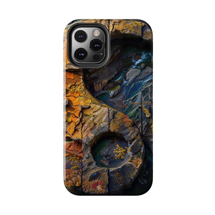 Autumn Geometric Contrast - Tough Phone Case - Phone Case - g(0D·IO) - iPhone 13 Mini - -