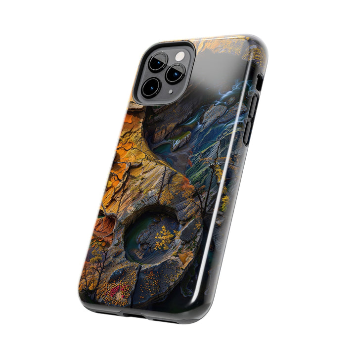 Autumn Geometric Contrast - Tough Phone Case - Phone Case - g(0D·IO) - iPhone 13 Mini - -
