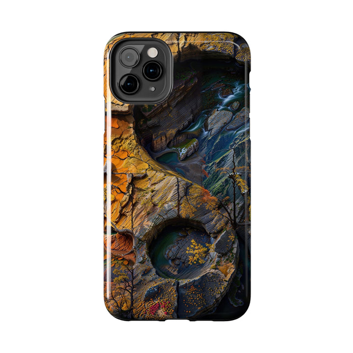Autumn Geometric Contrast - Tough Phone Case - Phone Case - g(0D·IO) - iPhone 13 Mini - -