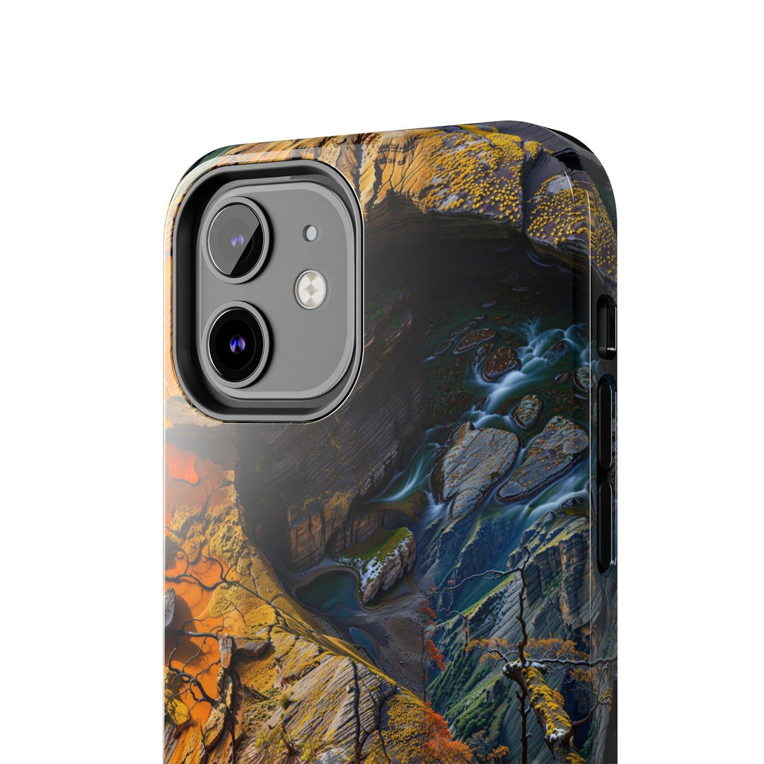 Autumn Geometric Contrast - Tough Phone Case - Phone Case - g(0D·IO) - iPhone 13 Mini - -