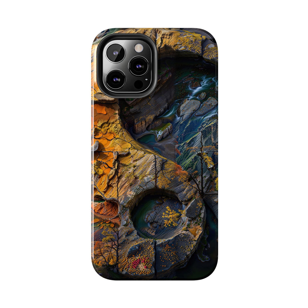 Autumn Geometric Contrast - Tough Phone Case - Phone Case - g(0D·IO) - iPhone 13 Mini - -