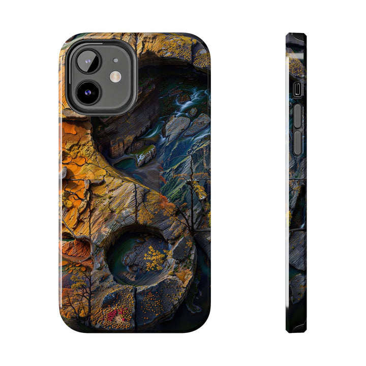 Autumn Geometric Contrast - Tough Phone Case - Phone Case - g(0D·IO) - iPhone 12 - -