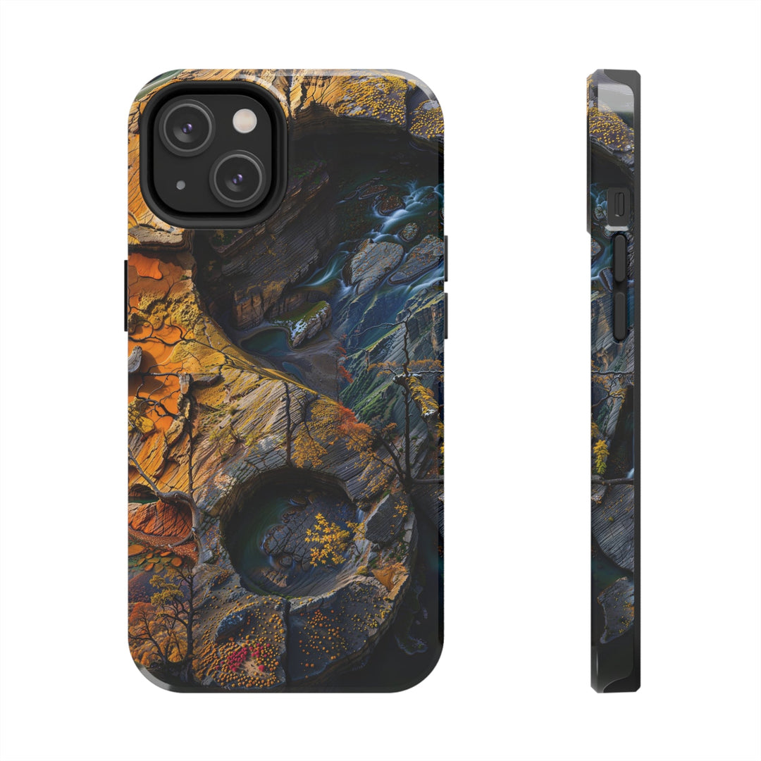 Autumn Geometric Contrast - Tough Phone Case - Phone Case - g(0D·IO) - iPhone 14 - -