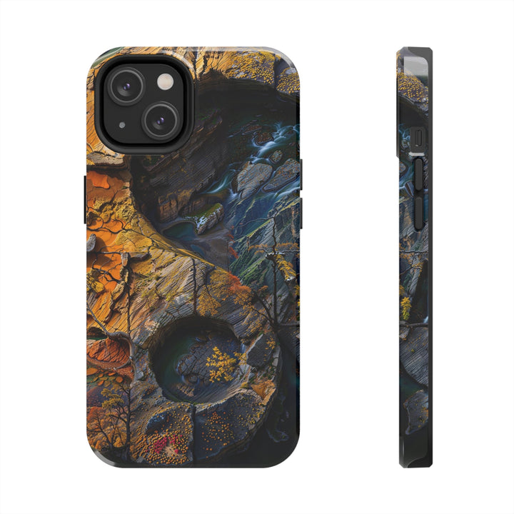 Autumn Geometric Contrast - Tough Phone Case - Phone Case - g(0D·IO) - iPhone 14 - -