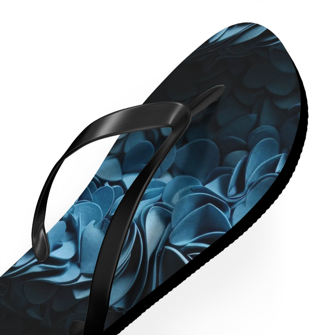 Azure Petal Heart - Flip Flops - Shoes - g(0D·IO) - XL - Black sole -