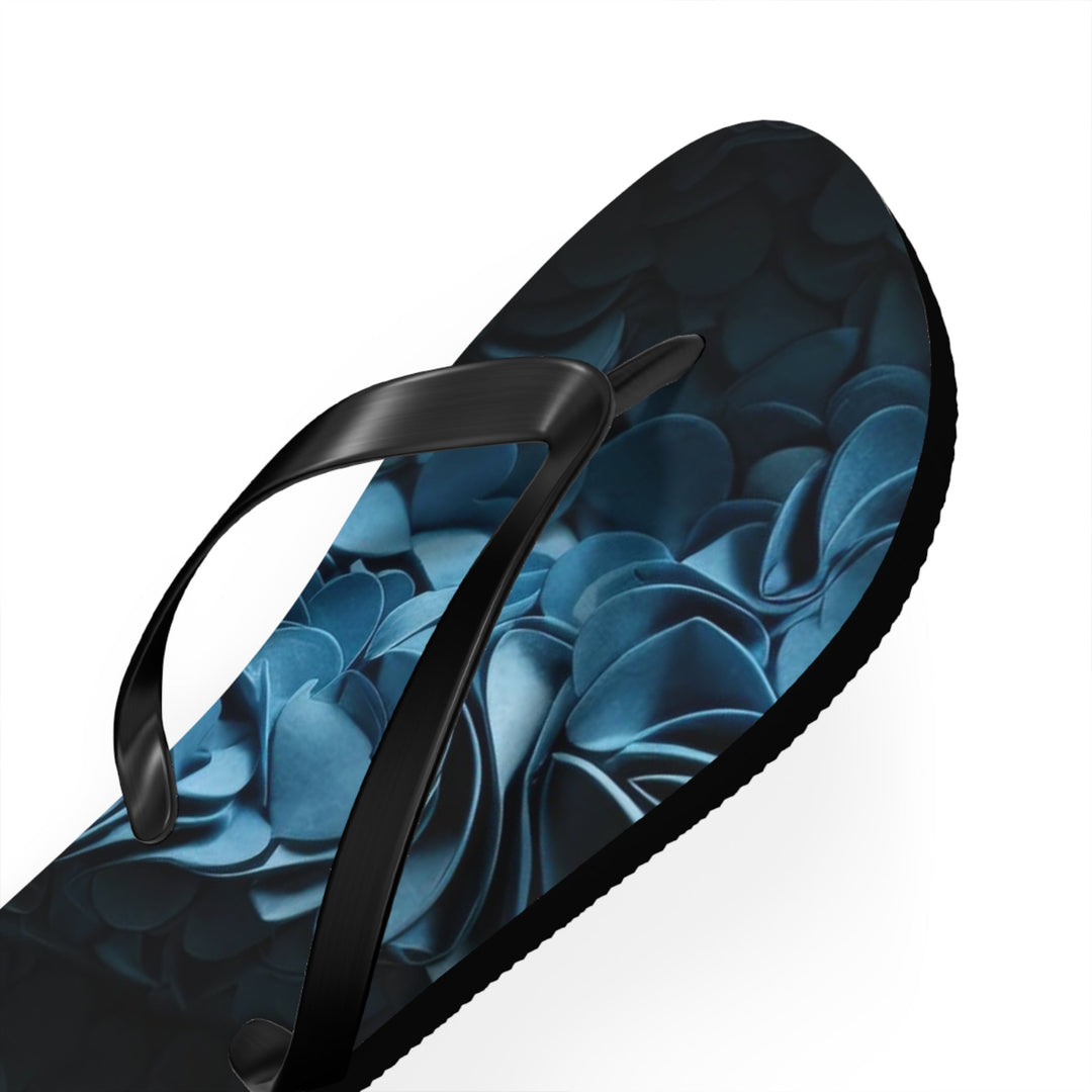 Azure Petal Heart - Flip Flops - Shoes - g(0D·IO) - XL - Black sole -