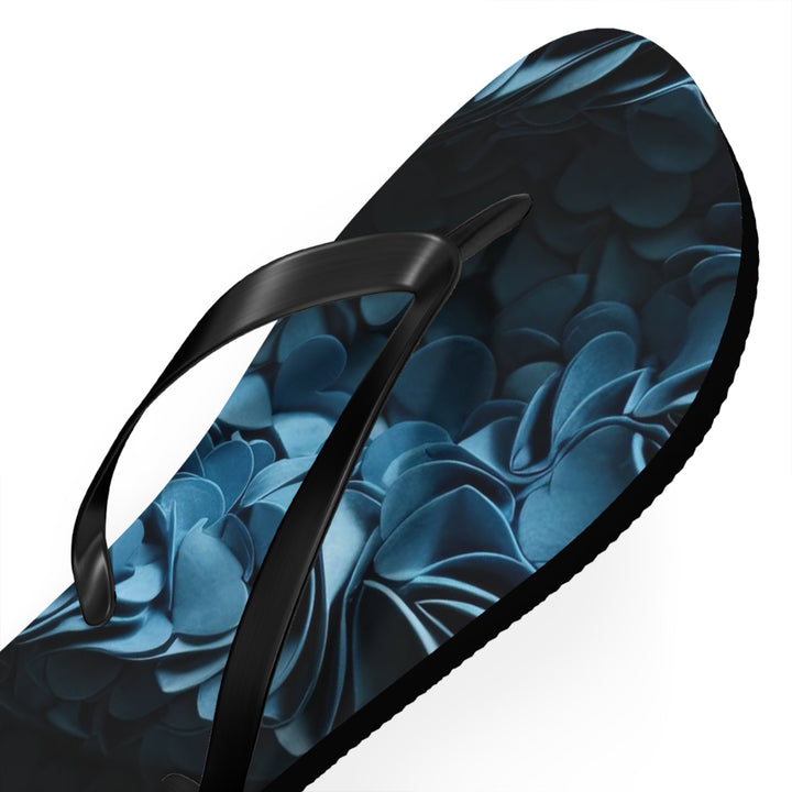 Azure Petal Heart - Flip Flops - Shoes - g(0D·IO) - XL - Black sole -