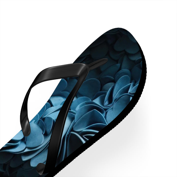 Azure Petal Heart - Flip Flops - Shoes - g(0D·IO) - XL - Black sole -