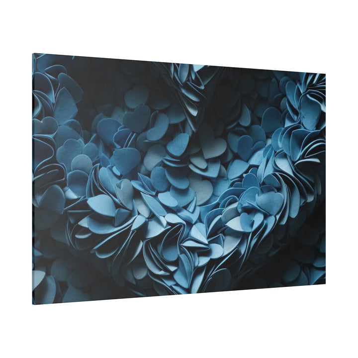 Azure Petal Heart - Matte Canvas - Canvas - g(0D·IO) - 32" x 32" (Square) - 0.75'' -