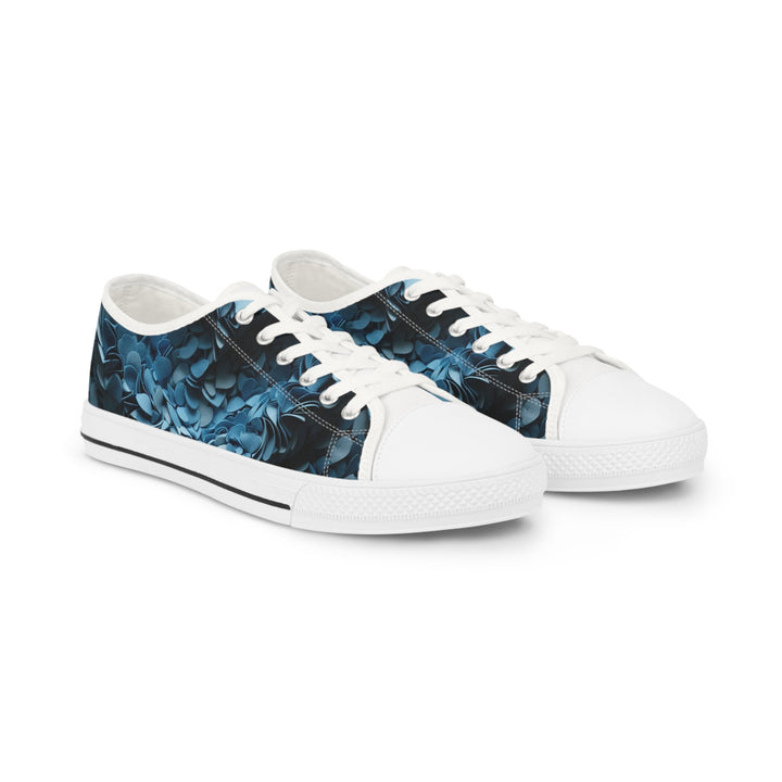 Azure Petal Heart - Men's Lowtop Sneakers - Shoes - g(0D·IO) - US 5 - White sole -