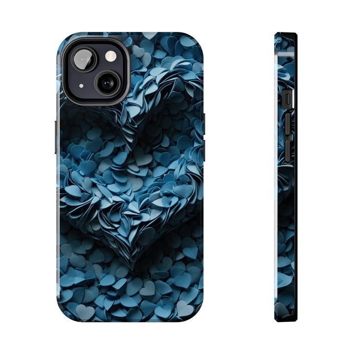 Azure Petal Heart - Tough Phone Case - Phone Case - g(0D·IO) - iPhone 13 - -