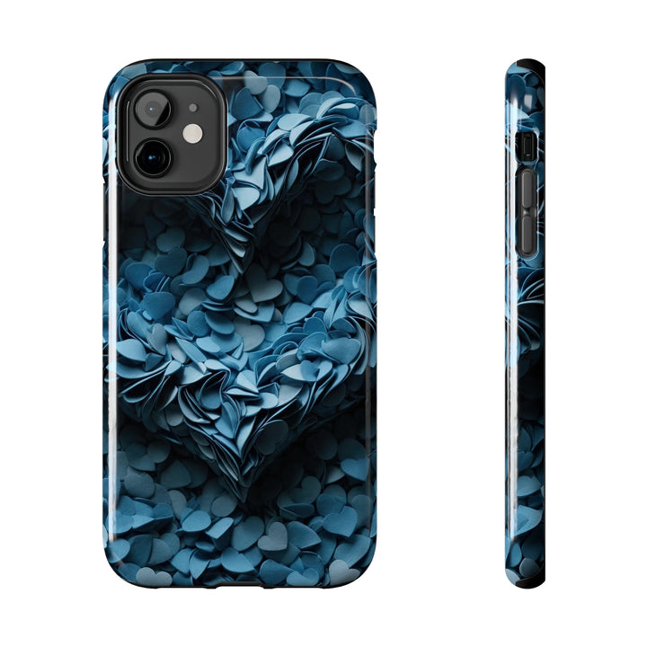 Azure Petal Heart - Tough Phone Case - Phone Case - g(0D·IO) - iPhone 11 - -