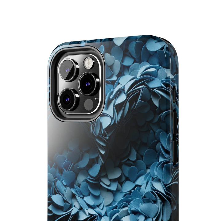 Azure Petal Heart - Tough Phone Case - Phone Case - g(0D·IO) - iPhone 13 Mini - -