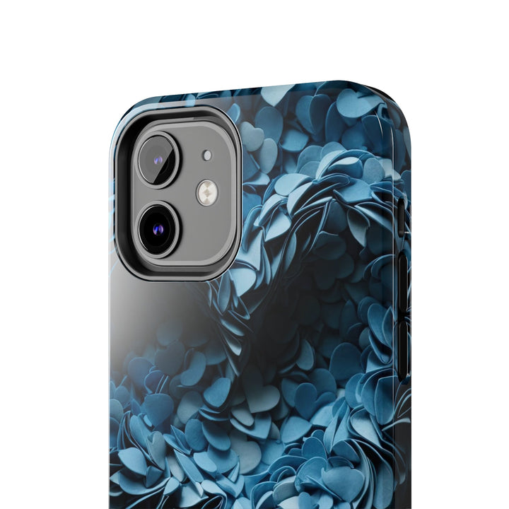 Azure Petal Heart - Tough Phone Case - Phone Case - g(0D·IO) - iPhone 13 Mini - -