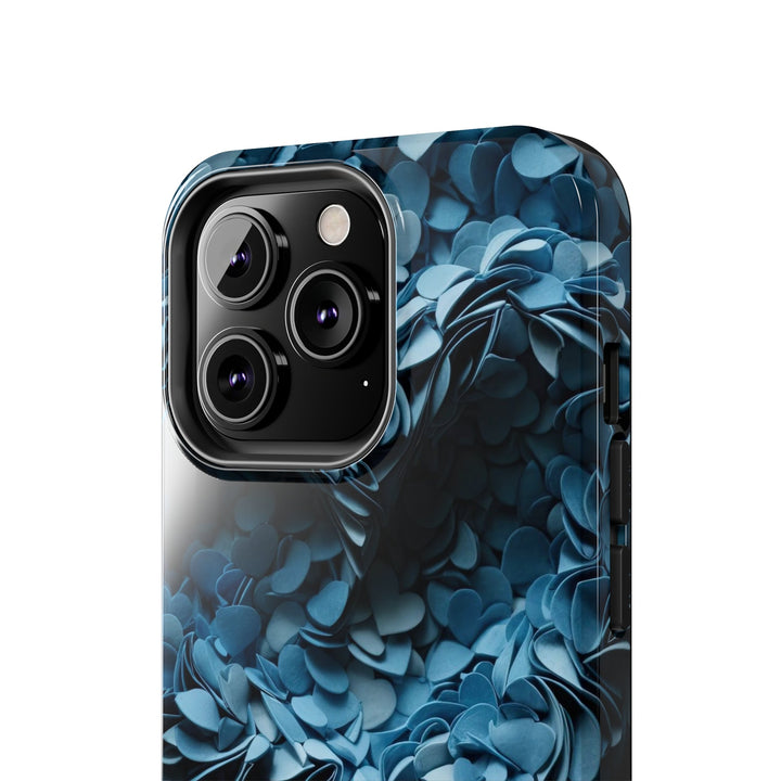 Azure Petal Heart - Tough Phone Case - Phone Case - g(0D·IO) - iPhone 13 Mini - -
