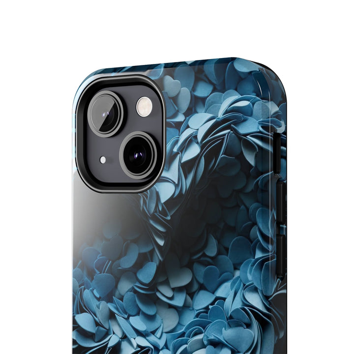 Azure Petal Heart - Tough Phone Case - Phone Case - g(0D·IO) - iPhone 13 Mini - -