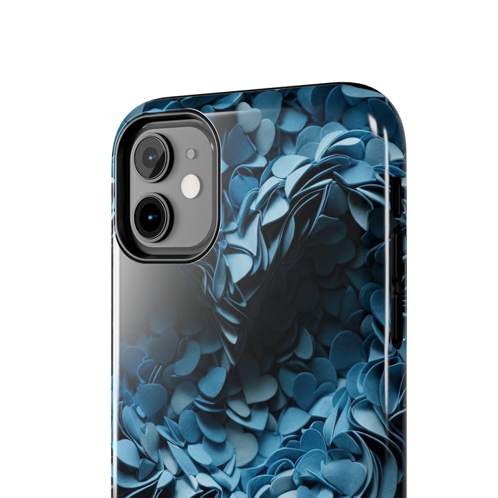 Azure Petal Heart - Tough Phone Case - Phone Case - g(0D·IO) - iPhone 13 Mini - -