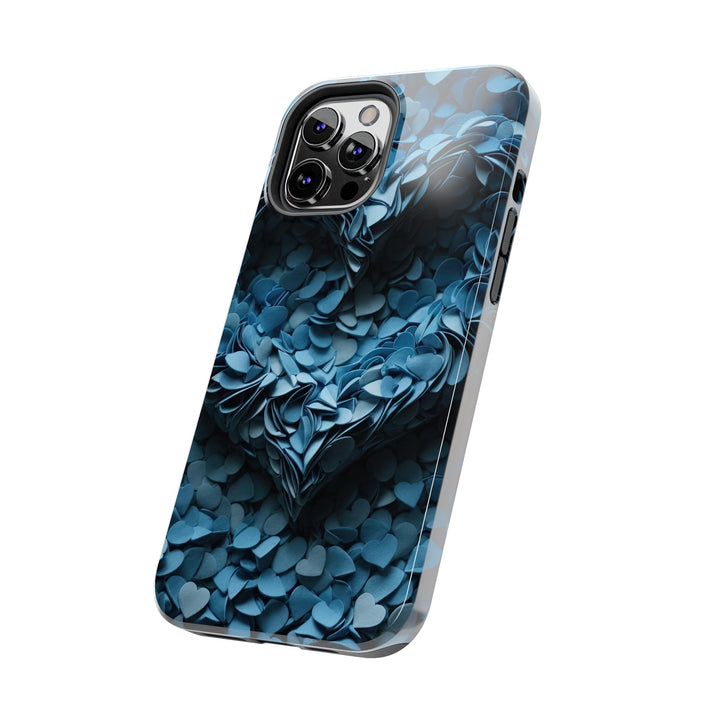 Azure Petal Heart - Tough Phone Case - Phone Case - g(0D·IO) - iPhone 13 Mini - -
